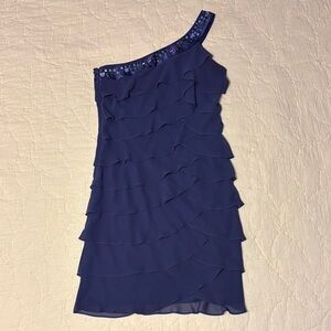 Purple One-Shoulder Sheath Dress for Night Out